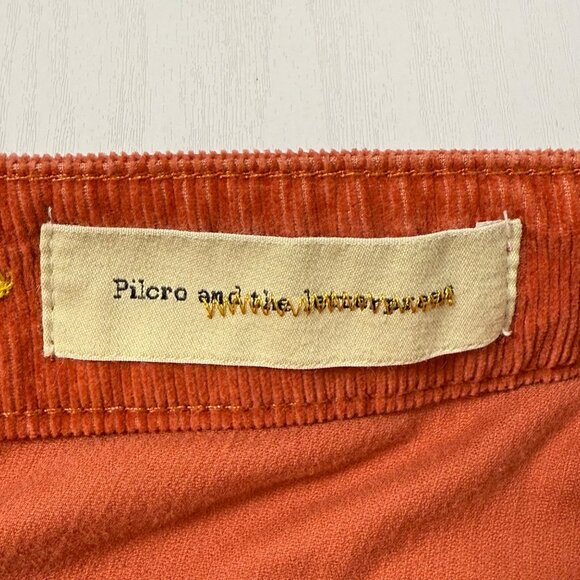 Pilcro & The Letterpress Pant Womens Sz 25 Rust Red Corduroy Fit/Stet Low Skinny - Picture 8 of 12